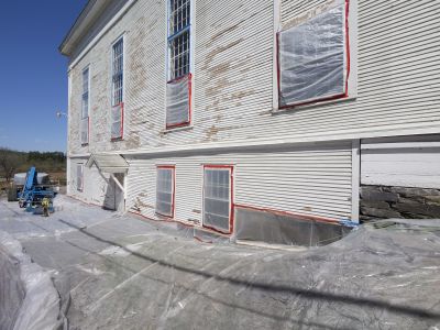 Brick Paint Removal detail