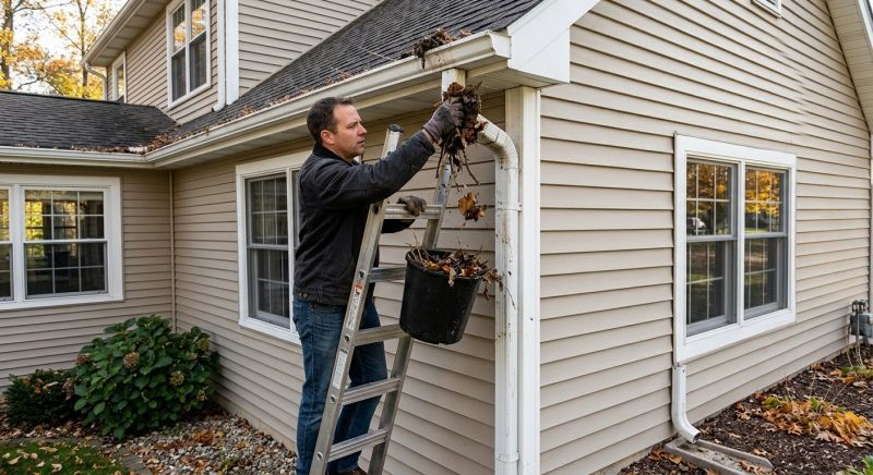 Gutter Downspout Unclogging in Rochester, NY