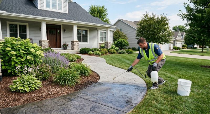 Sidewalk Concrete Sealing in Kansas City, KS