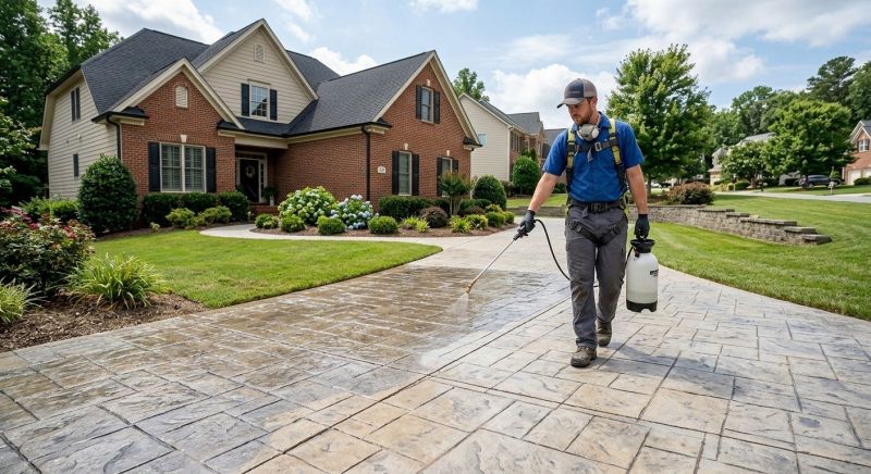 Stamped Concrete Sealing in Puyallup, WA